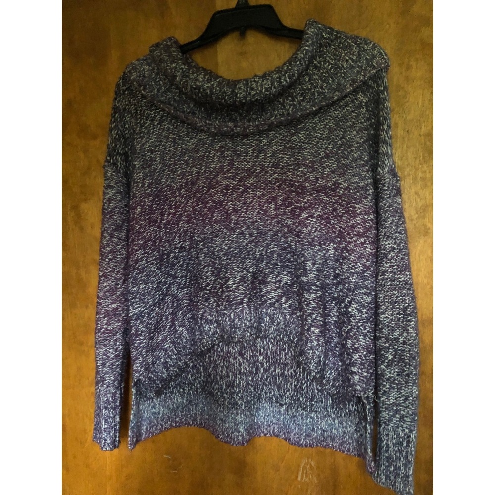 American Eagle ombré knitted sweater purple
